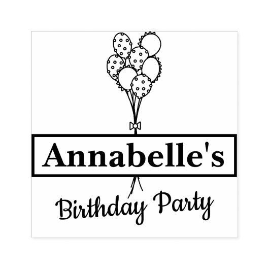 Aangepaste partijballonnen rubberstempel (Afrduk)