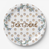 Aangepaste partijdocument Borden Papieren Bordje (Voorkant)