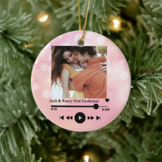 Aangepaste Pas getrouwd de heer en mevrouw 1st, ne Keramisch Ornament