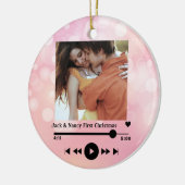 Aangepaste Pas getrouwd de heer en mevrouw 1st, ne Keramisch Ornament (Links)