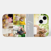 Aangepaste Pas getrouwd Foto's Modern liefdesscrip Case-Mate iPhone Case (Achterkant (horizontaal))