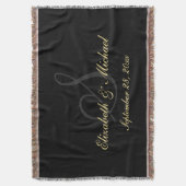 Aangepaste Pas getrouwd Paar Jubileum Weddenschap  Deken (Voorkant Verticaal)