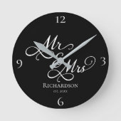 Aangepaste Pas getrouwd paar klok (Voorkant)