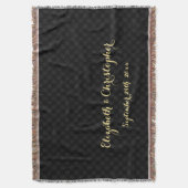 Aangepaste Pas getrouwd voor weddenschappen Paar J Deken (Voorkant Verticaal)