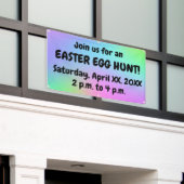 Aangepaste Pasen Eierzoek Banner (Buitenkant Gebouw)