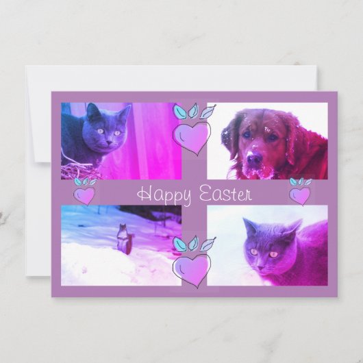 Aangepaste Pasen-foto Kaart (Voorkant)