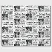 Aangepaste Pasen Gift Wrap, Krant Verpakking Papie Cadeaupapier (Vlak)