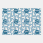 Aangepaste Pasen Konijn Verpakking Papier Blad Set Inpakpapier Vel (Voorkant 3)