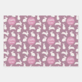 Aangepaste Pasen Konijn Verpakking Papier Blad Set Inpakpapier Vel (Voorkant)