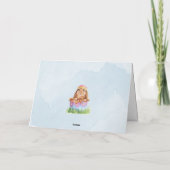Aangepaste Pasen met Mooie Waterverf Konijnen Feestdagen Kaart (Achterkant)
