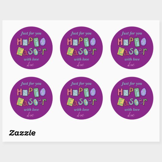 Aangepaste Pasen Treat Stickers (Vel)