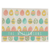 Aangepaste Pasen voor  eieren Groot Cadeauzakje (Achterkant)