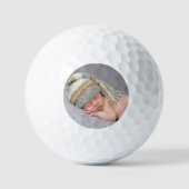 Aangepaste pasgeboren foto golfballen (Voorkant)