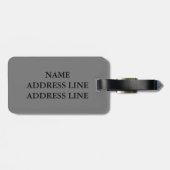 Aangepaste pasgetrouwden bagagelabel - gepersonali (Achterkant horizontaal)