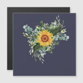 Aangepaste pasgetrouwden rustieke zonnebloemen Euc (Voorkant / Achterkant)