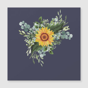 Aangepaste pasgetrouwden rustieke zonnebloemen Euc