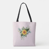 Aangepaste pasgetrouwden rustieke zonnebloemen euc tote bag (Achterkant)