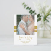 Aangepaste Passen getrouwd voor eerste kerstmis Feestdagenkaart (Staand voorkant)