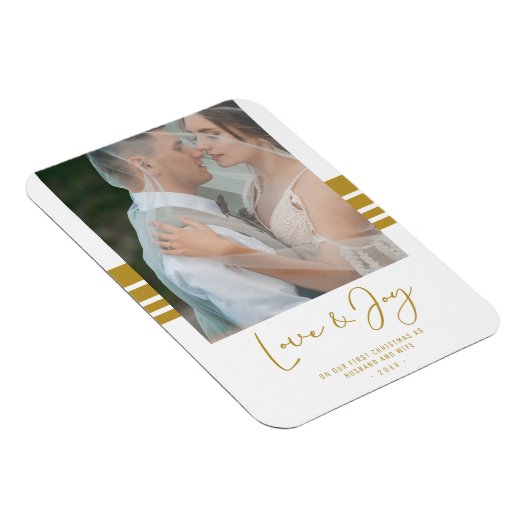 Aangepaste Passen getrouwd voor eerste kerstmis Magneet (Rechterzijde)