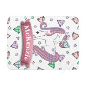 Aangepaste pasta Unicorn | Pareltjes met diamant Magneet (Horizontaal)