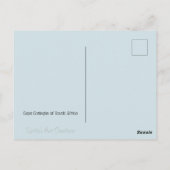Aangepaste Pastel Cape Cottage Tekening Briefkaart (Achterkant)