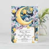 Aangepaste pastel Celestial Baby shower Kaart (Staand voorkant)