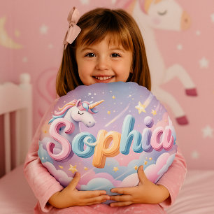 Aangepaste Pastel Eenhoorn Sophia Kussen