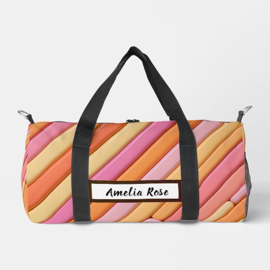 Aangepaste pastel geometrische plunjezak – geperso (Voorkant)