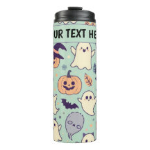 Aangepaste pastel Halloween patroon Spooky Ghost