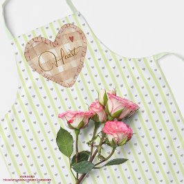 Aangepaste  pastel hartpatroon Valentijn Schort