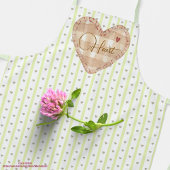 Aangepaste pastel hartpatroon Valentijn Schort