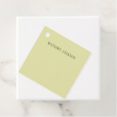 Aangepaste pastel kleur gepersonaliseerde minimali bedankjes labels (In situ)