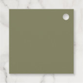 Aangepaste pastel kleur gepersonaliseerde minimali bedankjes labels (Achterkant)