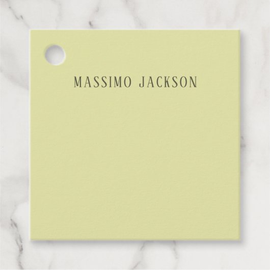 Aangepaste pastel kleur gepersonaliseerde minimali bedankjes labels (Voorkant)