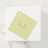 Aangepaste pastel kleur gepersonaliseerde minimali bedankjes labels (In situ)
