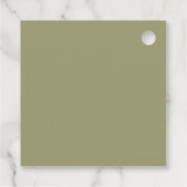 Aangepaste pastel kleur gepersonaliseerde minimali bedankjes labels (Achterkant)