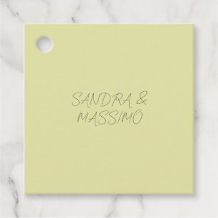 Aangepaste pastel kleur gepersonaliseerde minimali bedankjes labels
