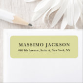 Aangepaste pastel kleur gepersonaliseerde minimali etiket (Insitu)