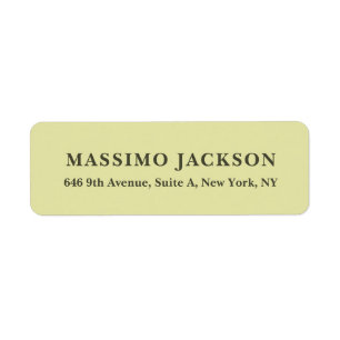 Aangepaste pastel kleur gepersonaliseerde minimali etiket