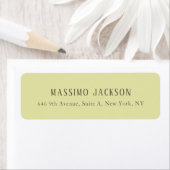 Aangepaste pastel kleur gepersonaliseerde minimali etiket (Insitu)