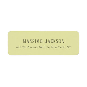 Aangepaste pastel kleur gepersonaliseerde minimali etiket
