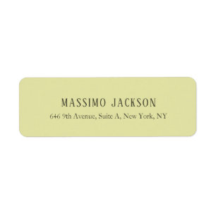 Aangepaste pastel kleur gepersonaliseerde minimali etiket