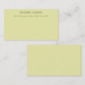 Aangepaste pastel kleur gepersonaliseerde minimali informatiekaartje (Voorkant / Achterkant)