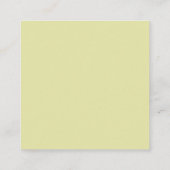 Aangepaste pastel kleur gepersonaliseerde minimali informatiekaartje (Achterkant)