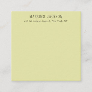 Aangepaste pastel kleur gepersonaliseerde minimali informatiekaartje