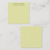 Aangepaste pastel kleur gepersonaliseerde minimali informatiekaartje (Voorkant / Achterkant)