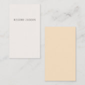 Aangepaste pastel kleur gepersonaliseerde minimali informatiekaartje (Voorkant / Achterkant)