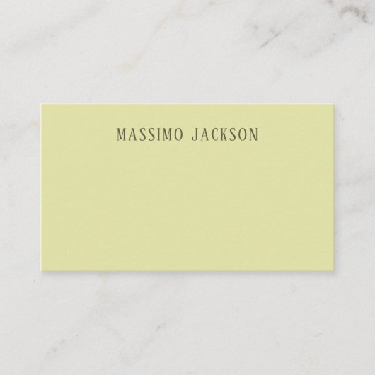 Aangepaste pastel kleur gepersonaliseerde minimali informatiekaartje (Voorkant)