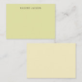 Aangepaste pastel kleur gepersonaliseerde minimali informatiekaartje (Voorkant / Achterkant)