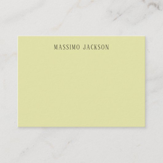 Aangepaste pastel kleur gepersonaliseerde minimali informatiekaartje (Voorkant)